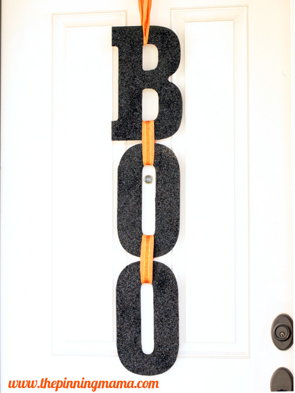 Boo Sign Halloween Door Decoration