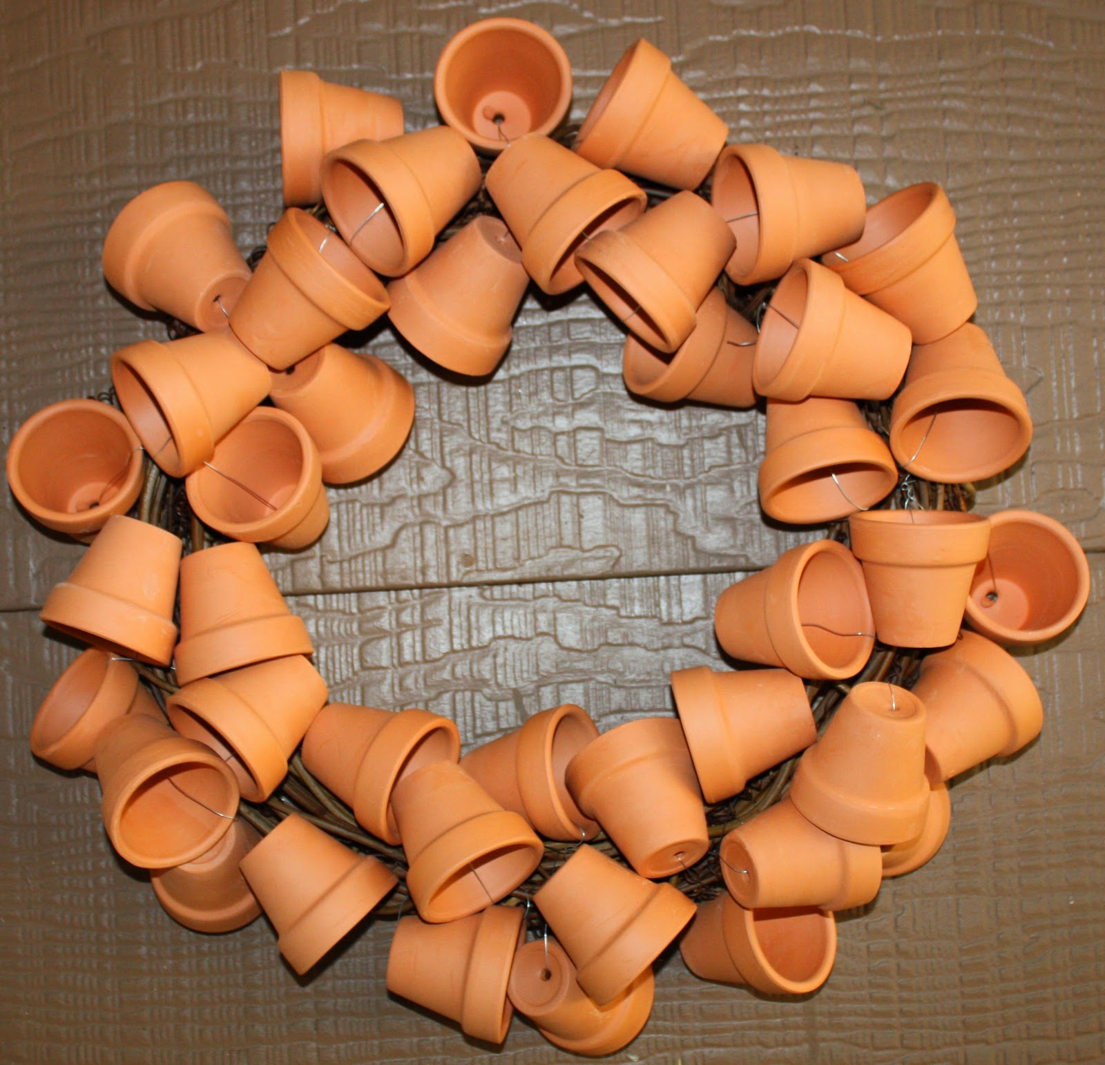 Clay Pot Wreath