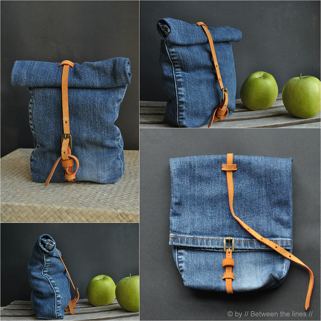 Denim Lunch Bag