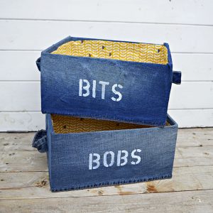 Denim Storage Boxes