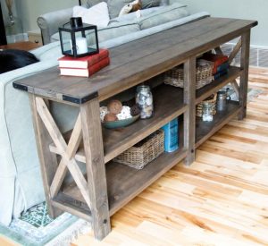 Farmhouse Style X Console