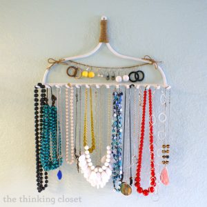 Garden Rake Necklace Holder