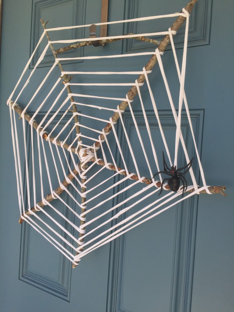 Halloween Spider Web Wreath