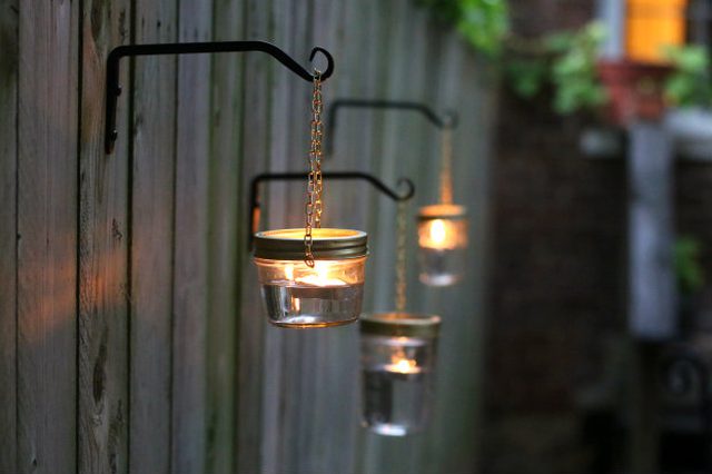 Hanging Mason Jar Lights