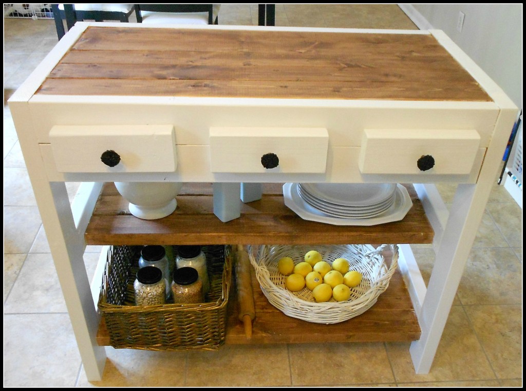 Kitchen Island Made With 2x4s