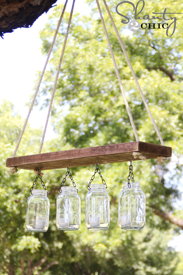 Mason Jar Chandelier