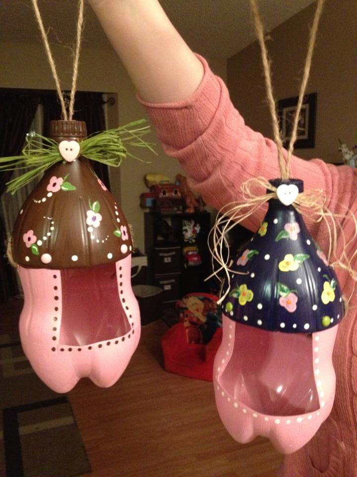 Plastic Bottle Bird Feeders