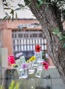 Recycled Glass Bottle Wind Chimes