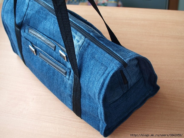 Stylish Denim Gym Bag