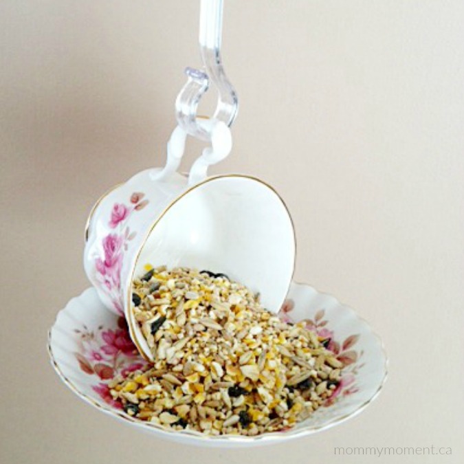 Tea Cup Birdfeeder