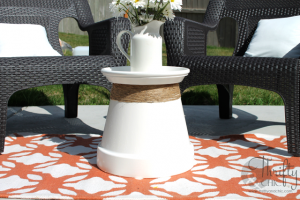 Terracotta Pot Accent Table