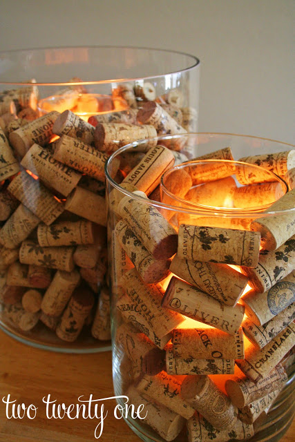 Wine Cork Candle Holders