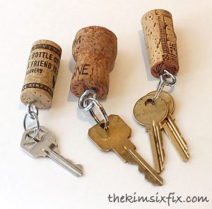 Wine Cork Keychains