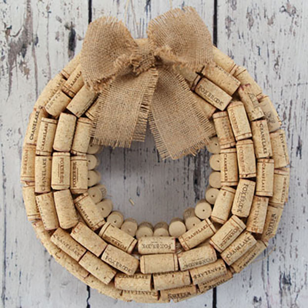 Wine Cork Wreath