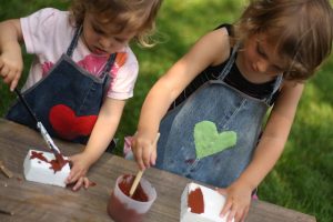 denim craft apron for kids