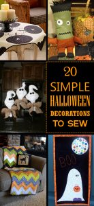 20 Simple Halloween Decorations to Sew