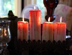 Bleeding Halloween Candles