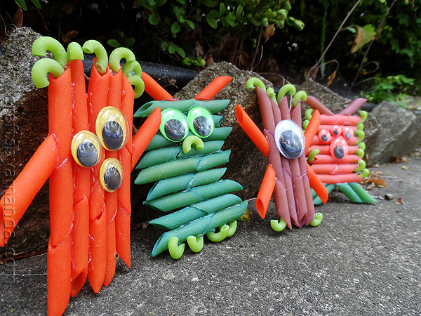 Colorful Pasta Monsters