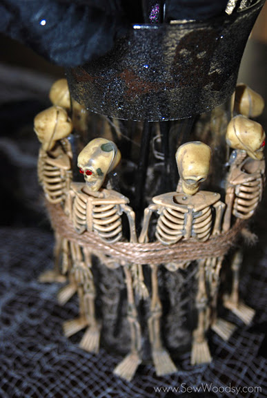 Spooky Skeleton Vase