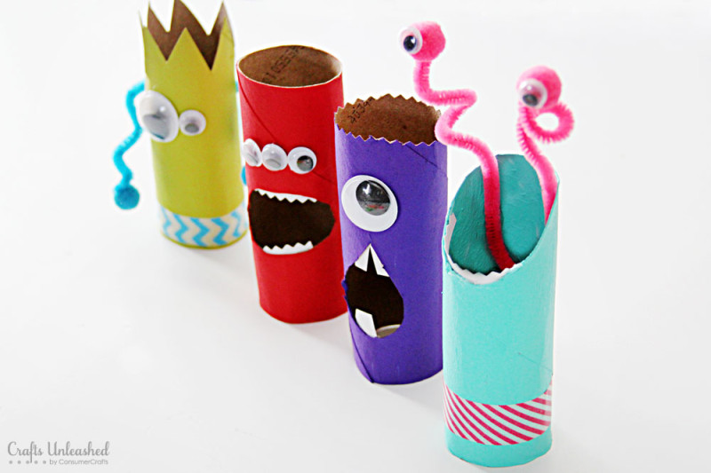 Toilet Paper Roll Monsters