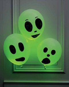 Glowing Balloon Ghosts