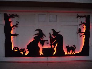 Halloween Garage Door Silhouette