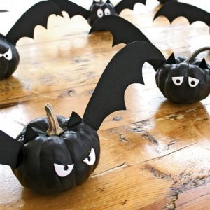 Halloween Pumpkin Bats
