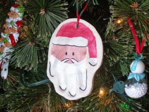 Handprint Santa Ornament