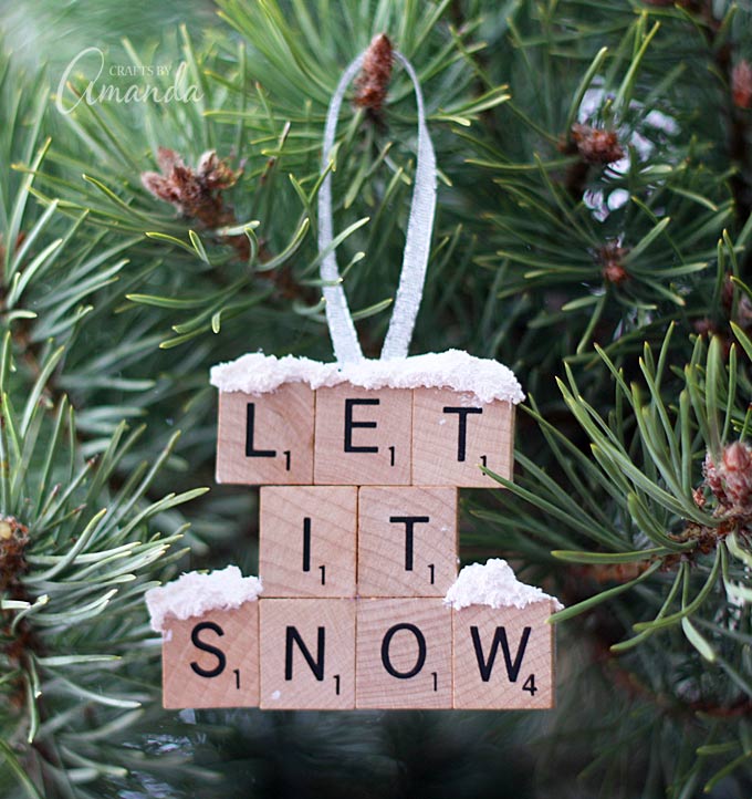 Scrabble Tile Ornament