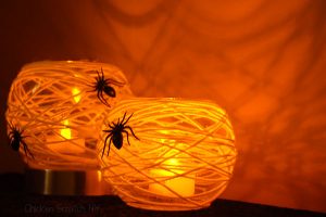 Spiderweb Halloween Candle Holders