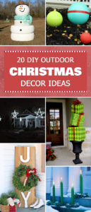 20 DIY Outdoor Christmas Decor Ideas
