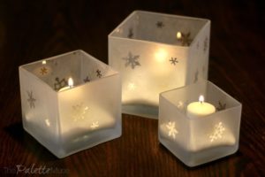 Etched Glass Luminarias
