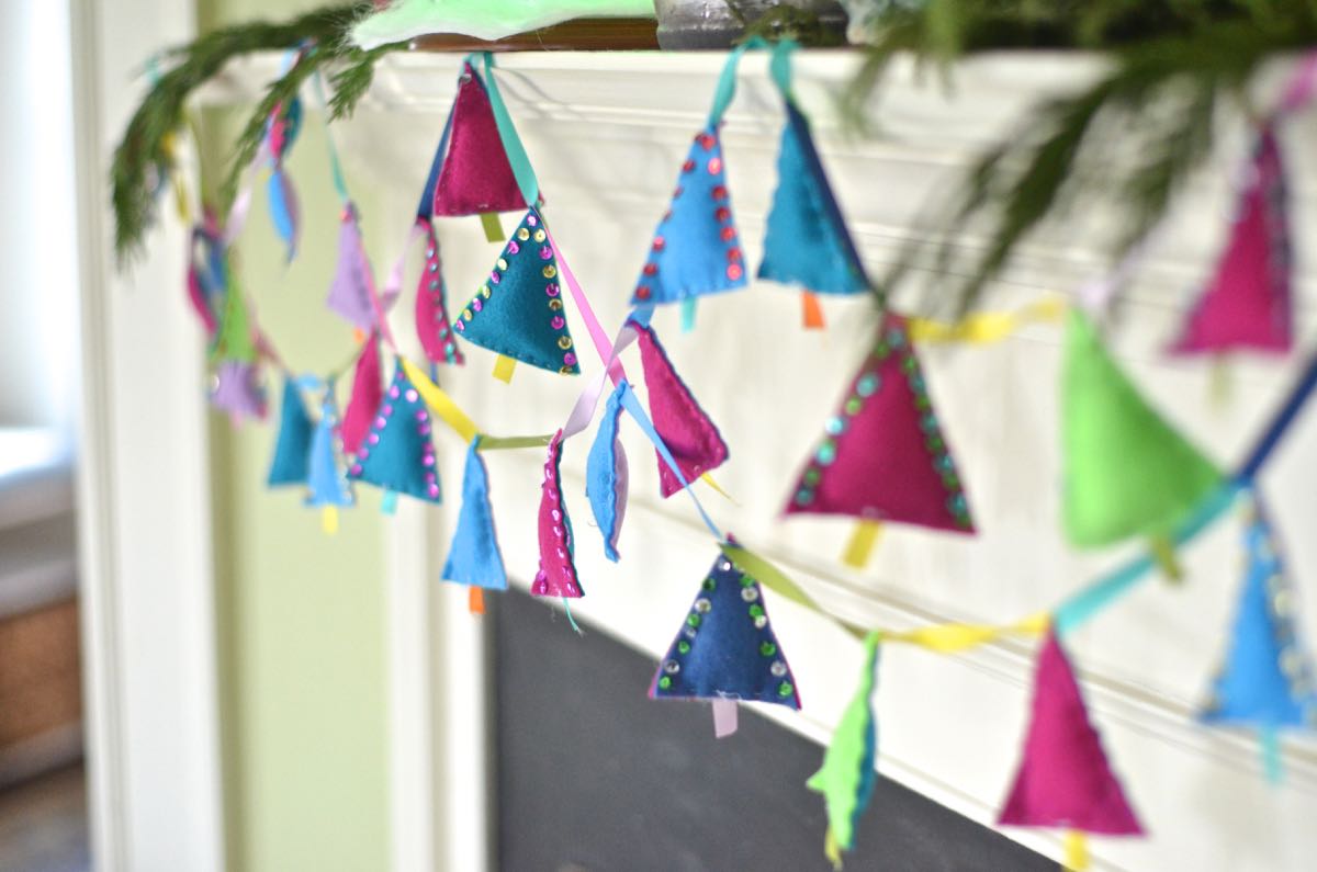 Felt Christmas Tree Garland