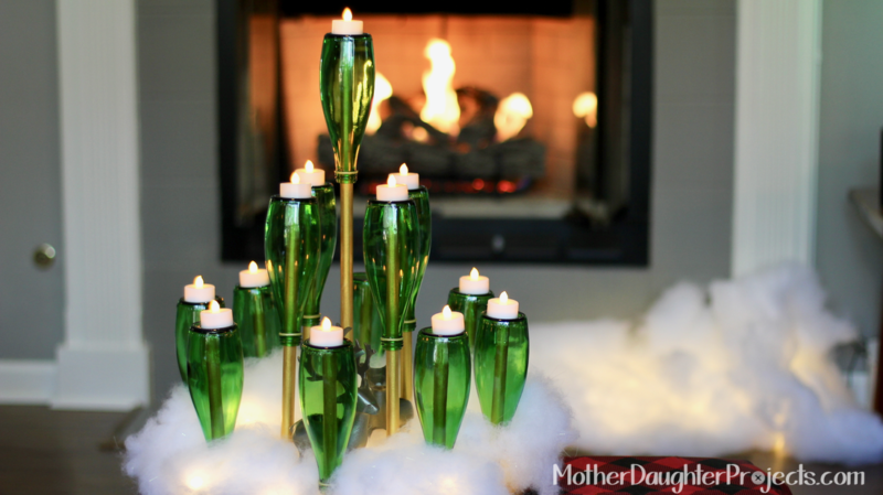 Green Bottle Christmas Tree