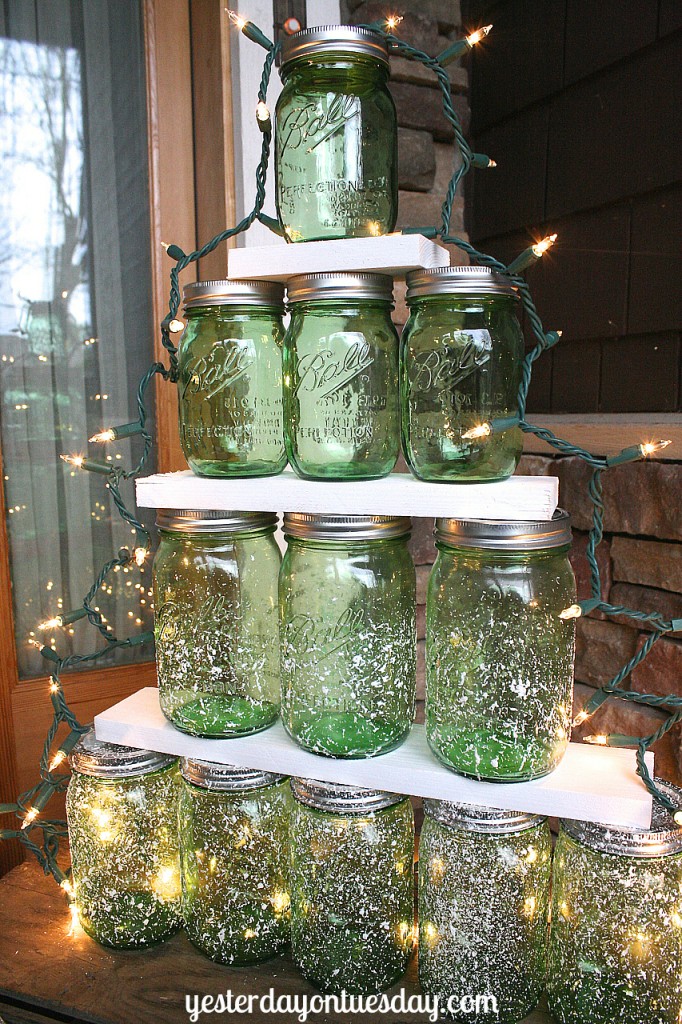 Albero di Natale di Mason Jar