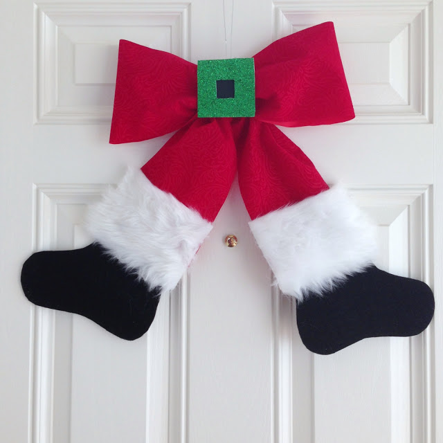 Santa Bow Wreath