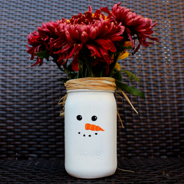 Vaso del vaso del mastrino del pupazzo di neve