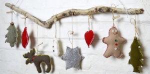 Sweater Upcycled Christmas Ornaments