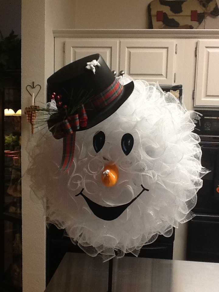 snowman wreath