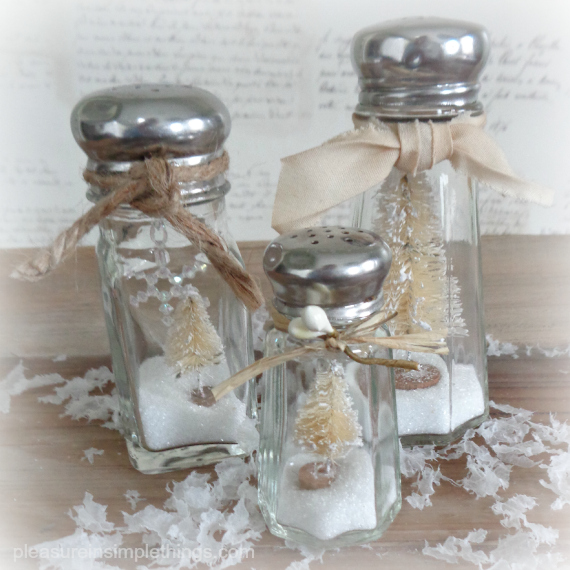 Salt Shaker Snow Globes