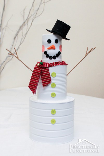 Tin Can Snowman