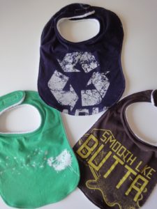 Upcycled Shirts to Baby Bibs