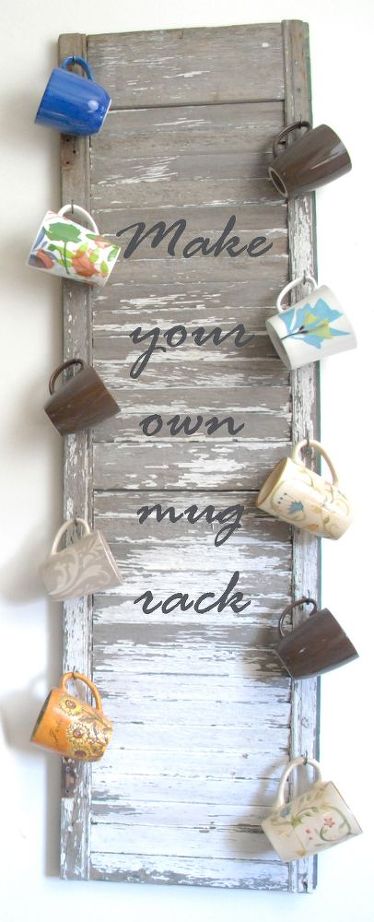 shutter mug rack