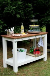 Pottery Barn Inspired Outdoor Buffet