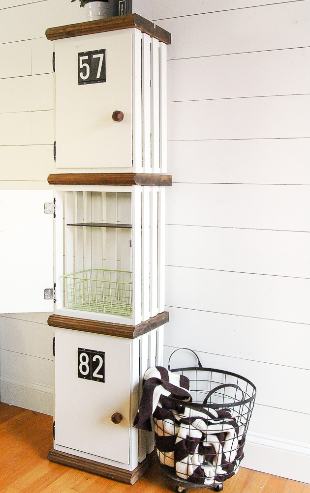 Wooden Crate Storage Lockers