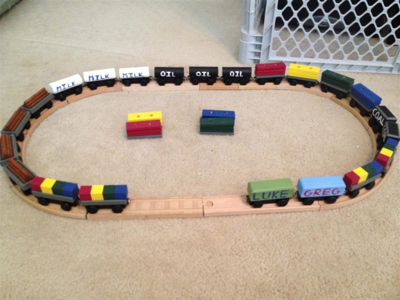 Wooden Train Tracks