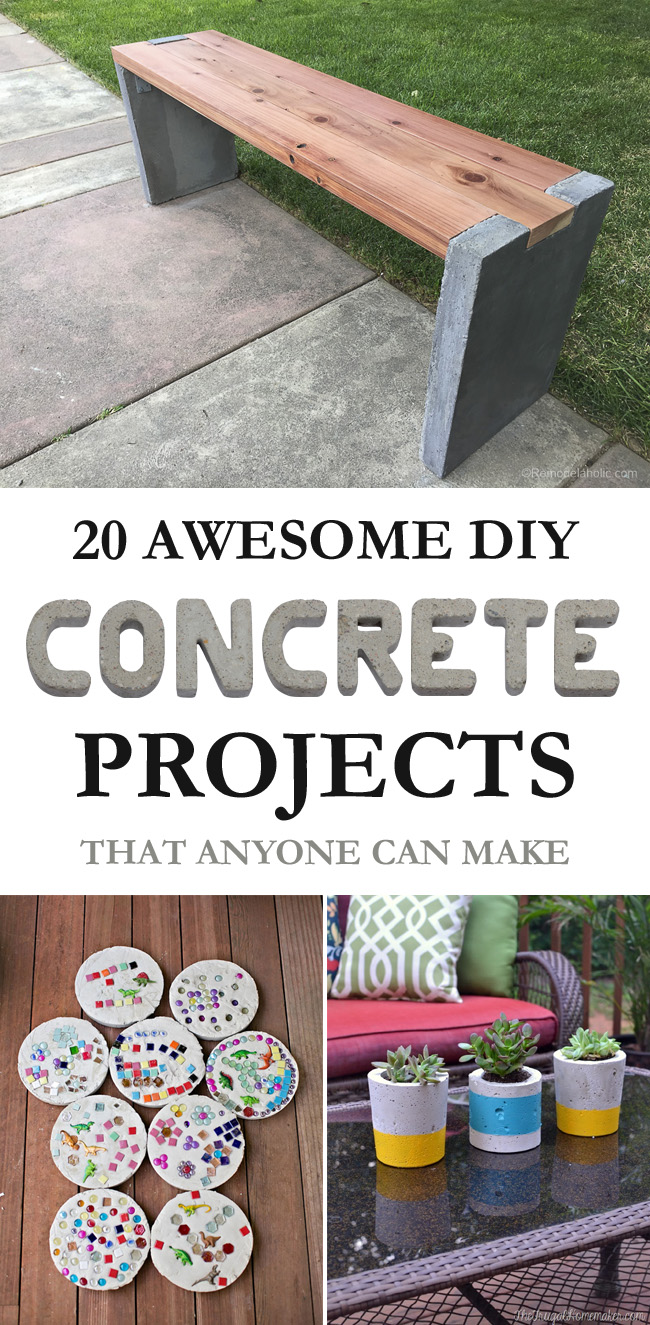 20 Awesome DIY Concrete Projects That Anyone Can Make