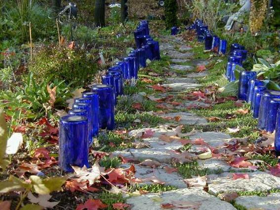 Wine Bottle Garden Edging