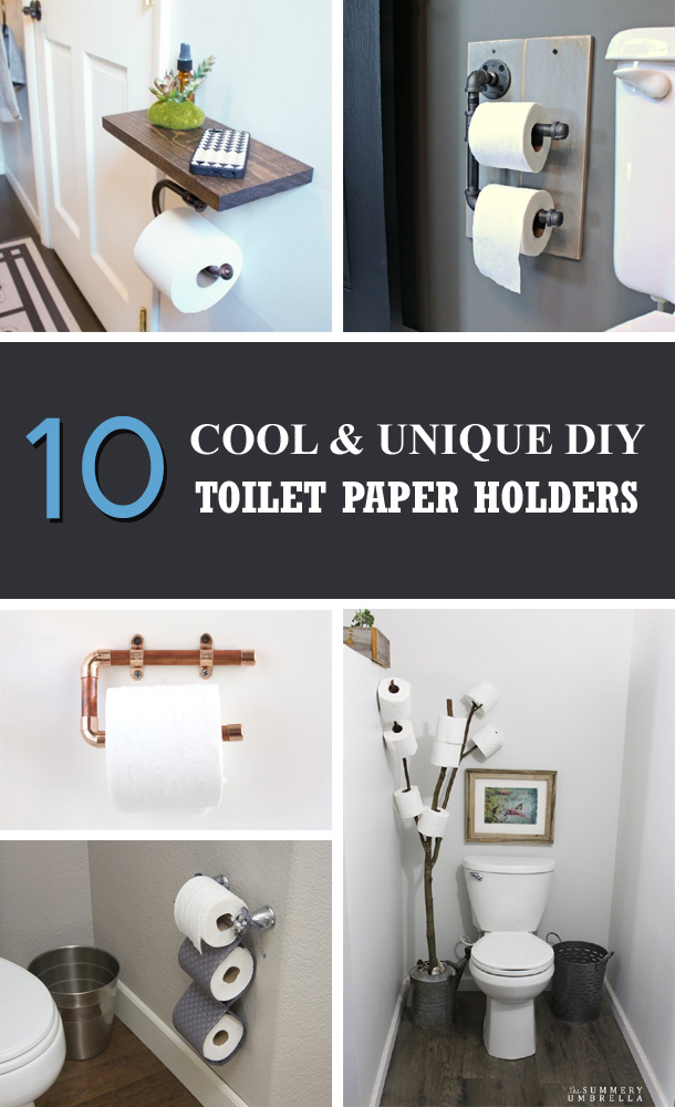 10 Cool and Unique DIY Toilet Paper Holders