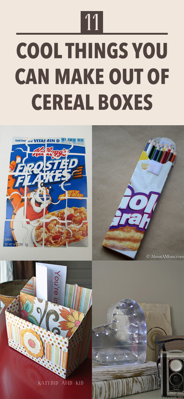 11 Cool Things You Can Make Out Of Cereal Boxes